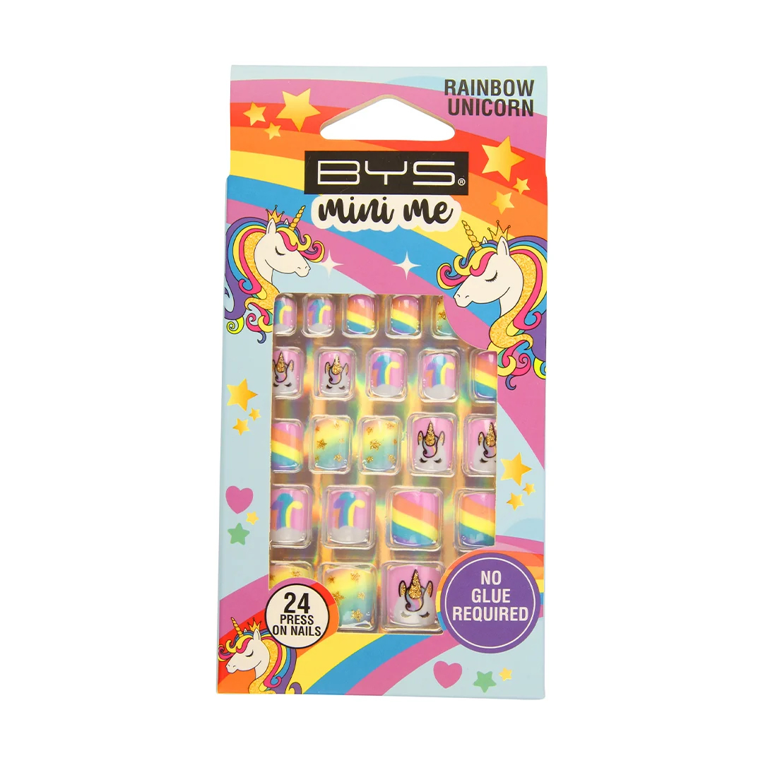 BYS MINI ME | FAUX ONGLES RAINBOW UNICORN